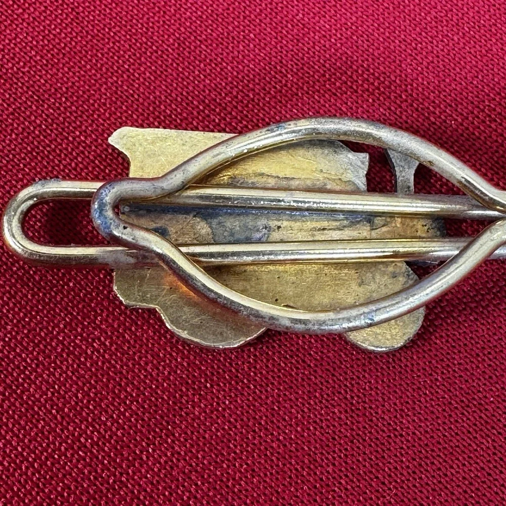 Vintage Gold Tone Steam‎ Tractor Tie Clip